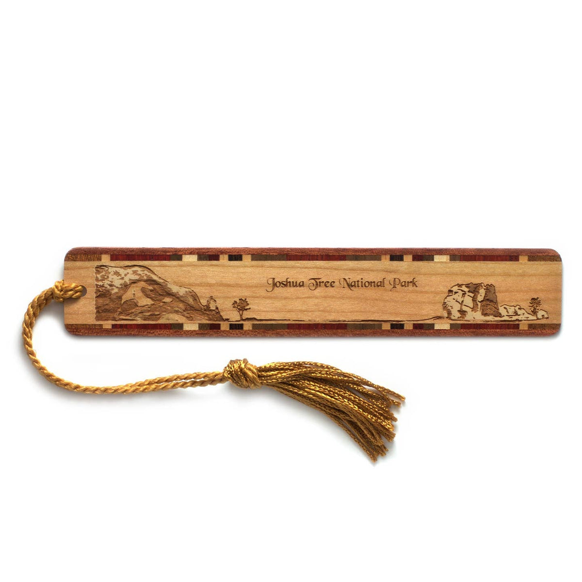 JTTP Products Joshua Tree National Park California Engraved Wood Bookmark available in Joshua Tree at JT Trading Post