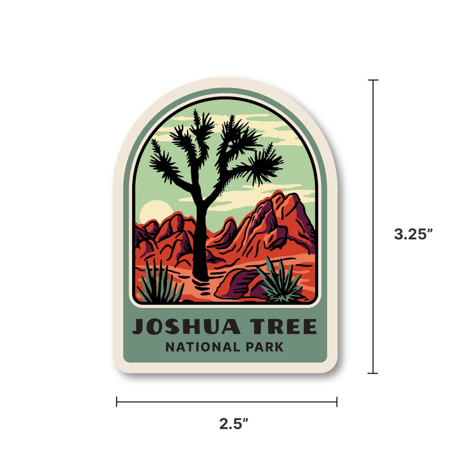 JTTP Products Joshua Tree National Park Sticker available in Joshua Tree at JT Trading Post