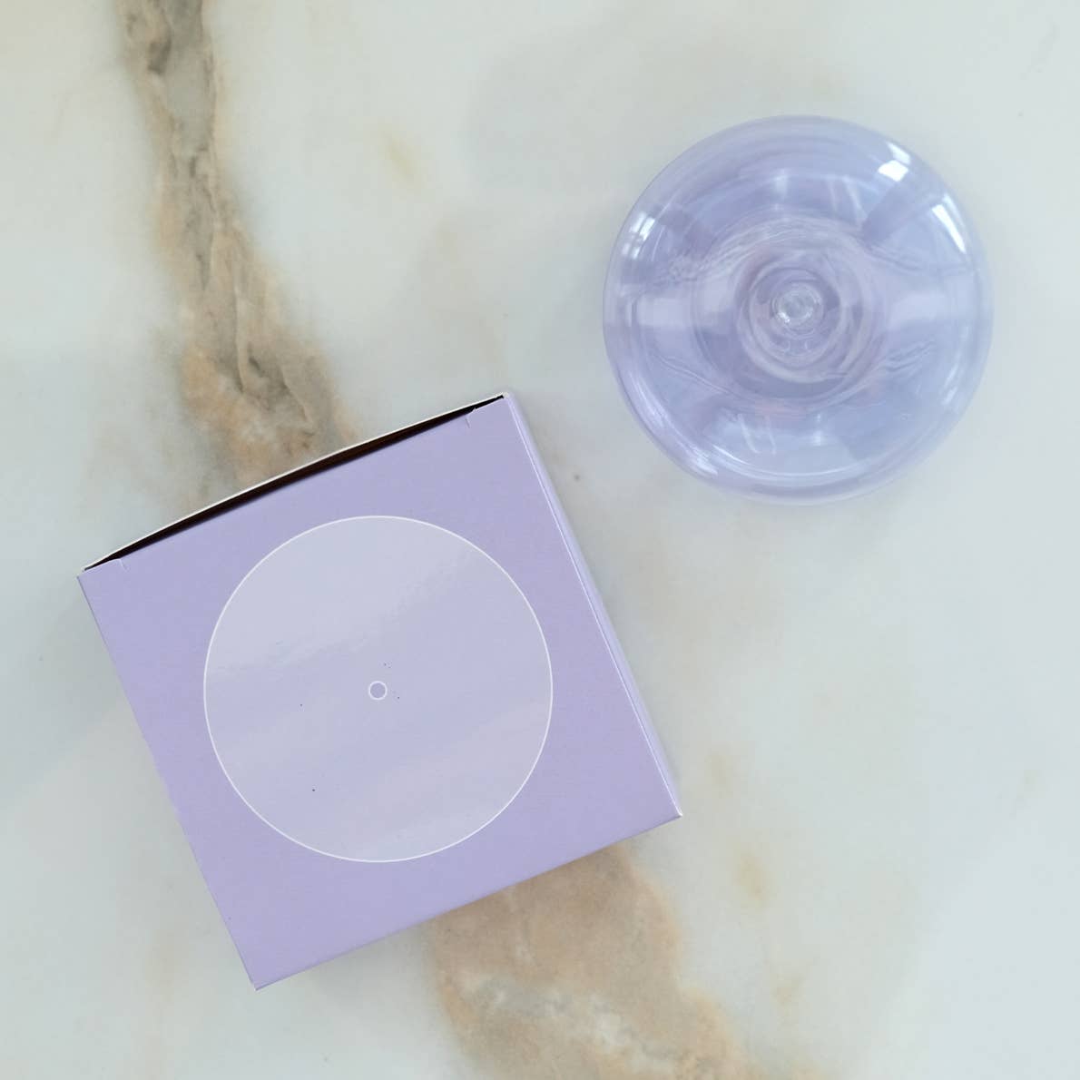 JTTP Products Lavender Translucent Glass Bubble Incense Holder available in Joshua Tree at JT Trading Post