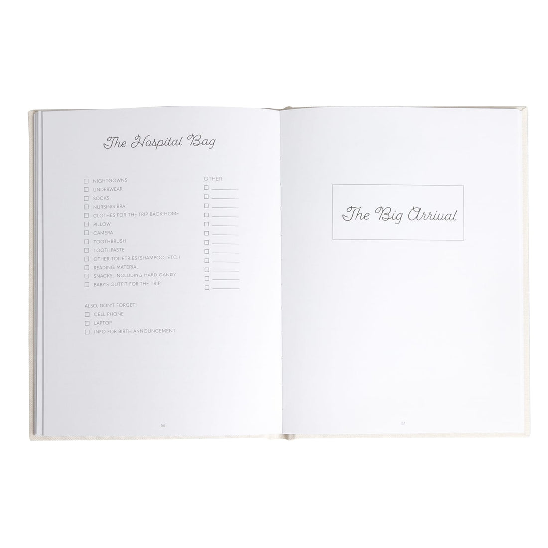 JTTP Products Linen Pregnancy Journal available in Joshua Tree at JT Trading Post