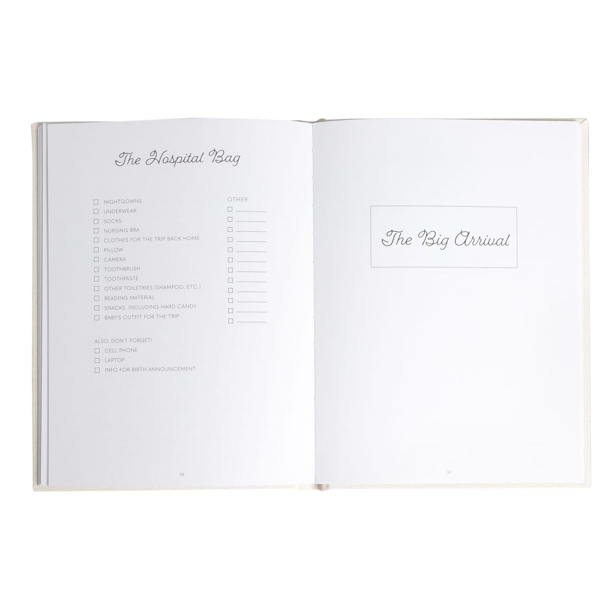 JTTP Products Linen Pregnancy Journal available in Joshua Tree at JT Trading Post