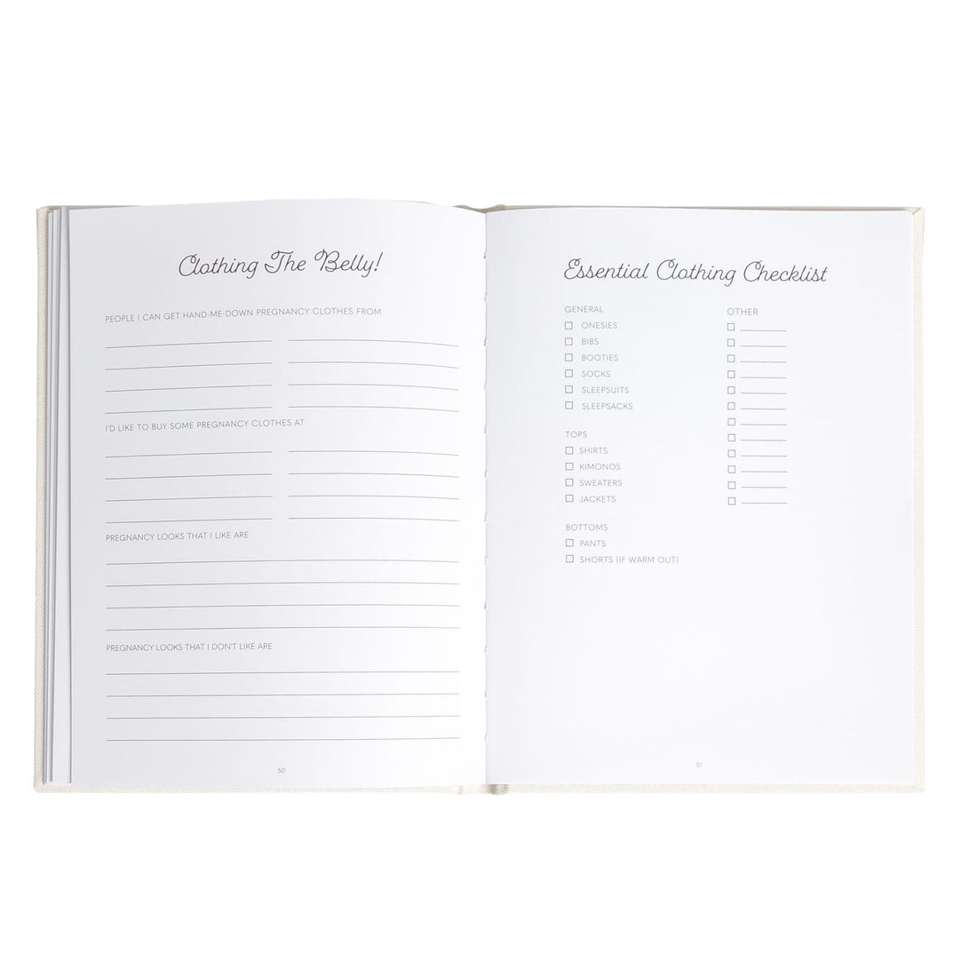 JTTP Products Linen Pregnancy Journal available in Joshua Tree at JT Trading Post