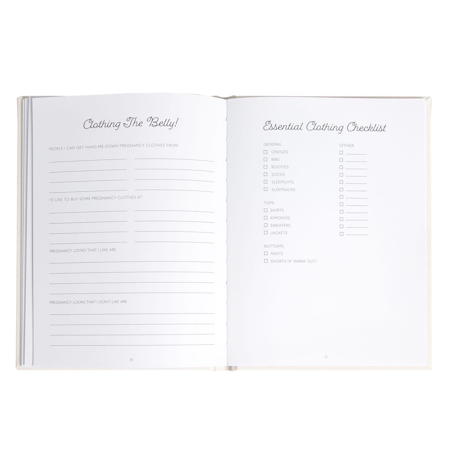 JTTP Products Linen Pregnancy Journal available in Joshua Tree at JT Trading Post