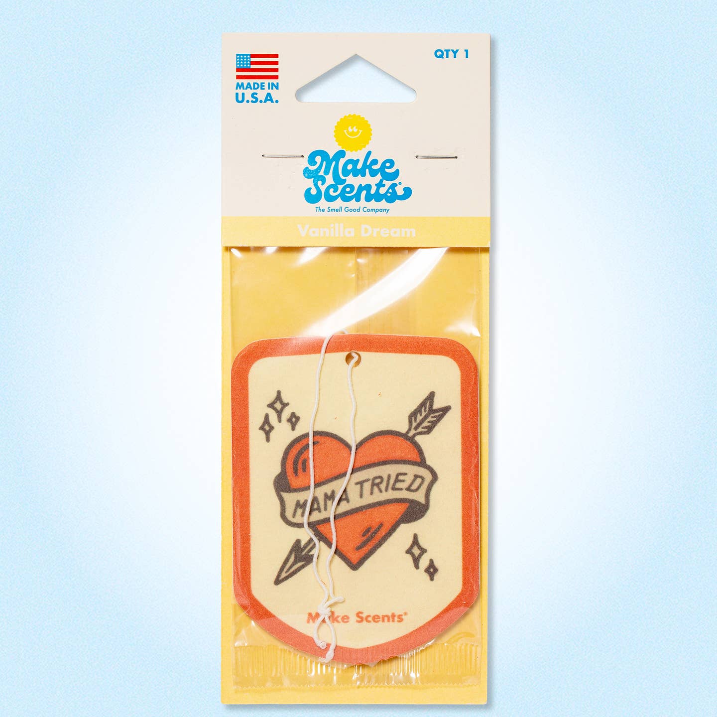 JTTP Products Makes Scents Car Air Freshener | Mama Tried Vanilla available in Joshua Tree at JT Trading Post