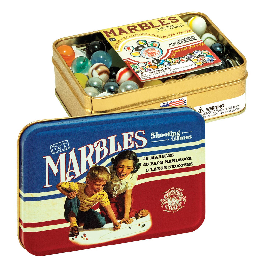 JTTP Products Marbles in A Classic Toy Tin available in Joshua Tree at JT Trading Post