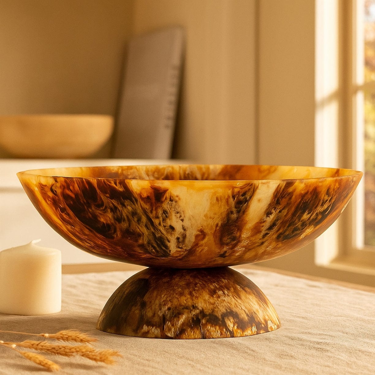 JTTP Products Matte Tortoise Resin Bowl available in Joshua Tree at JT Trading Post