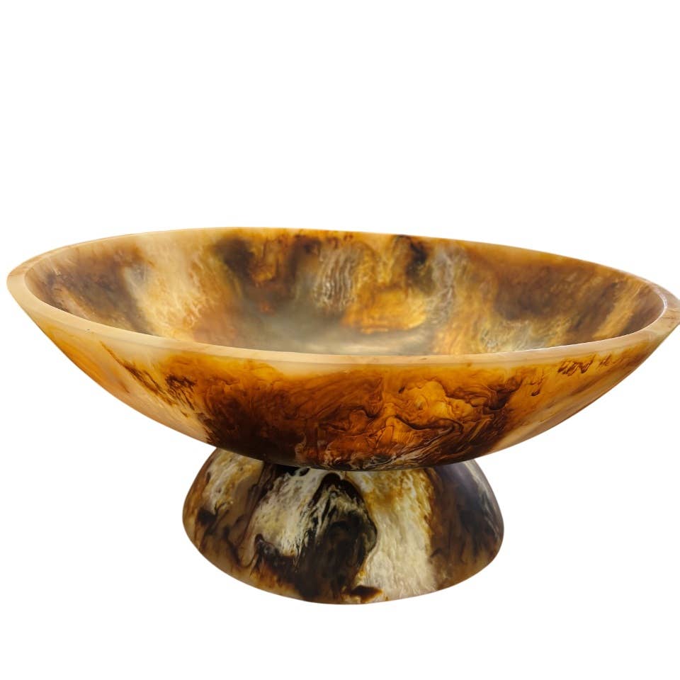 JTTP Products Matte Tortoise Resin Bowl available in Joshua Tree at JT Trading Post