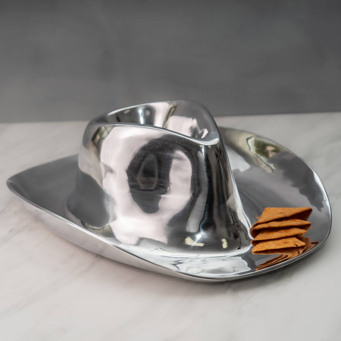 JTTP Products Metal Cowboy Hat Chip and Dip Server available in Joshua Tree at JT Trading Post
