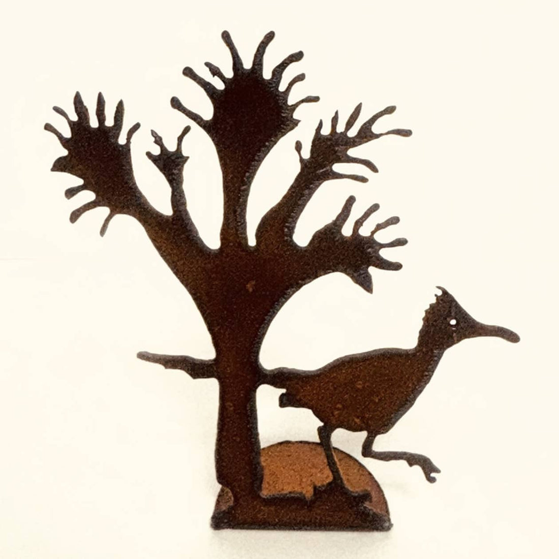 JTTP Products Metal Joshua Tree & Roadrunner | Figurine available in Joshua Tree at JT Trading Post