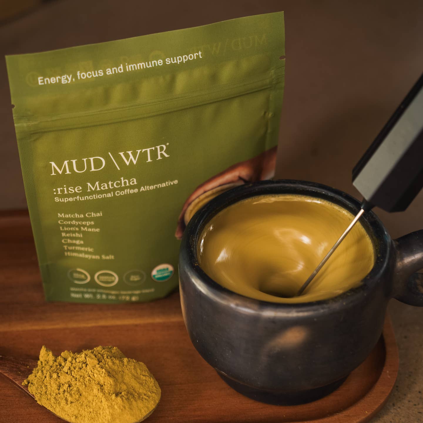 JTTP Products MUD\WTR | Matcha | 12-Serving Bag available in Joshua Tree at JT Trading Post