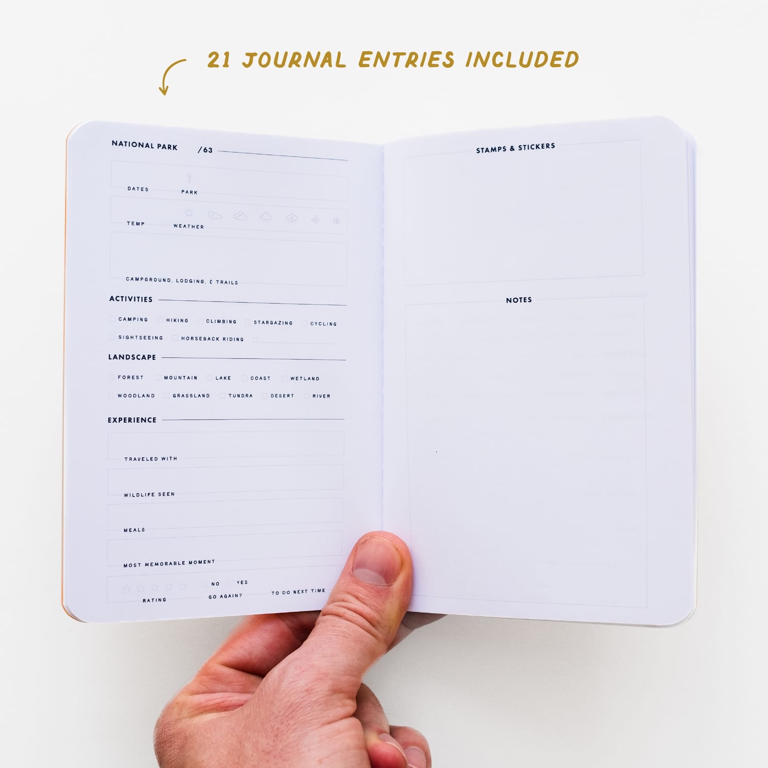 JTTP Products National Parks Passport Stamp Journal available in Joshua Tree at JT Trading Post