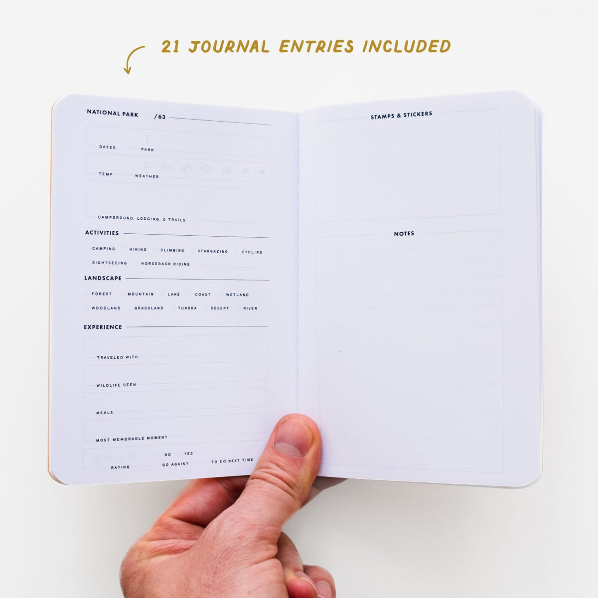 JTTP Products National Parks Passport Stamp Journal available in Joshua Tree at JT Trading Post