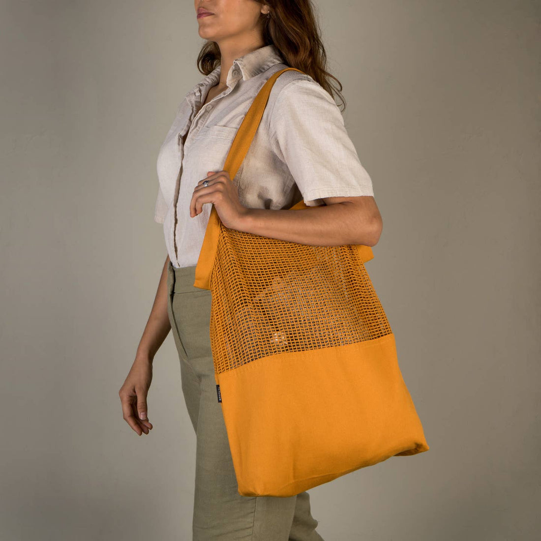 JTTP Products Ochre Mercado Tote Bag available in Joshua Tree at JT Trading Post