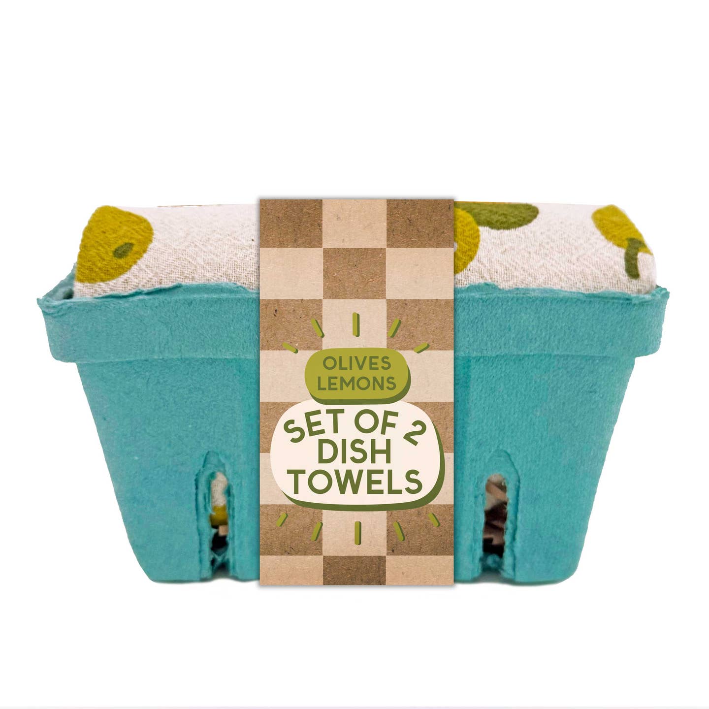 JTTP Products Olives with A Twist | Olive Lemon | Tea Towel Set of 2 available in Joshua Tree at JT Trading Post