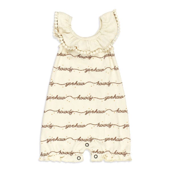 JTTP Products Organic Howdy Bubble Romper available in Joshua Tree at JT Trading Post
