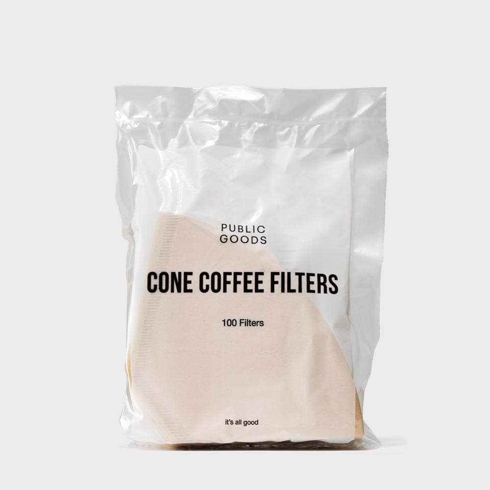 JTTP Products Public Goods - Coffee Filter Cones 100ct. available in Joshua Tree at JT Trading Post