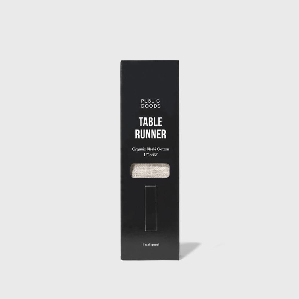 JTTP Products Public Goods - Khaki Table Runner available in Joshua Tree at JT Trading Post