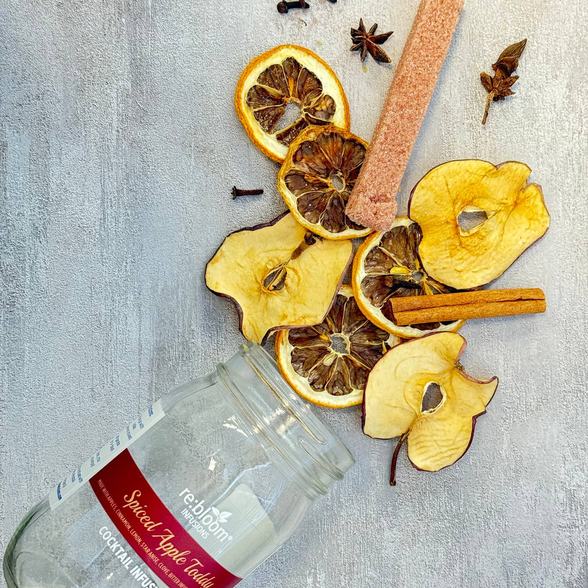 JTTP Products Re:Bloom Infusions | Spiced Apple Toddy Cocktail Mocktail available in Joshua Tree at JT Trading Post