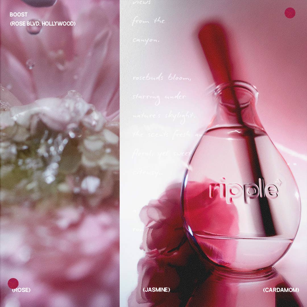 JTTP Products Ripple⁺ Boost Reed Diffuser – Rose available in Joshua Tree at JT Trading Post