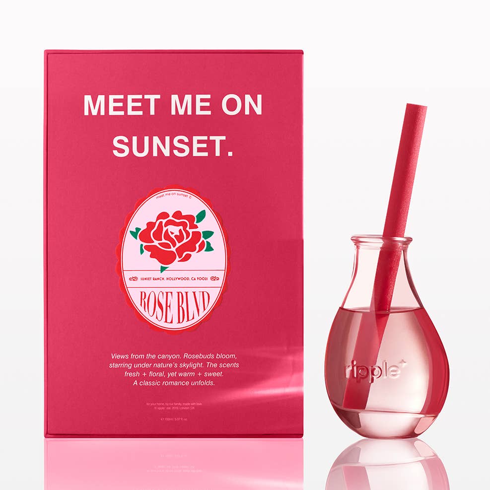 JTTP Products Ripple⁺ Boost Reed Diffuser – Rose available in Joshua Tree at JT Trading Post