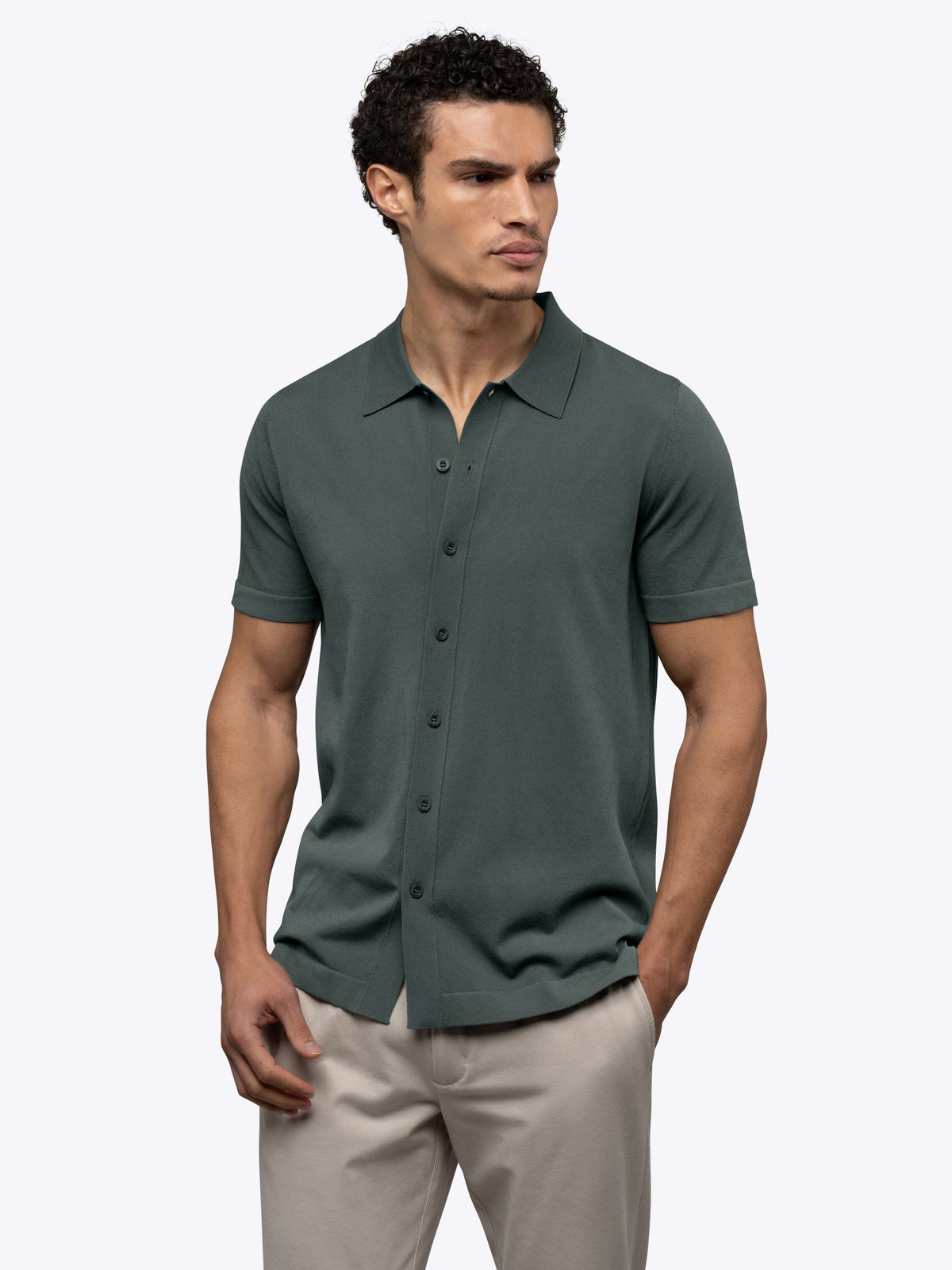 JTTP Products Riviera Knit Button Up available in Joshua Tree at JT Trading Post