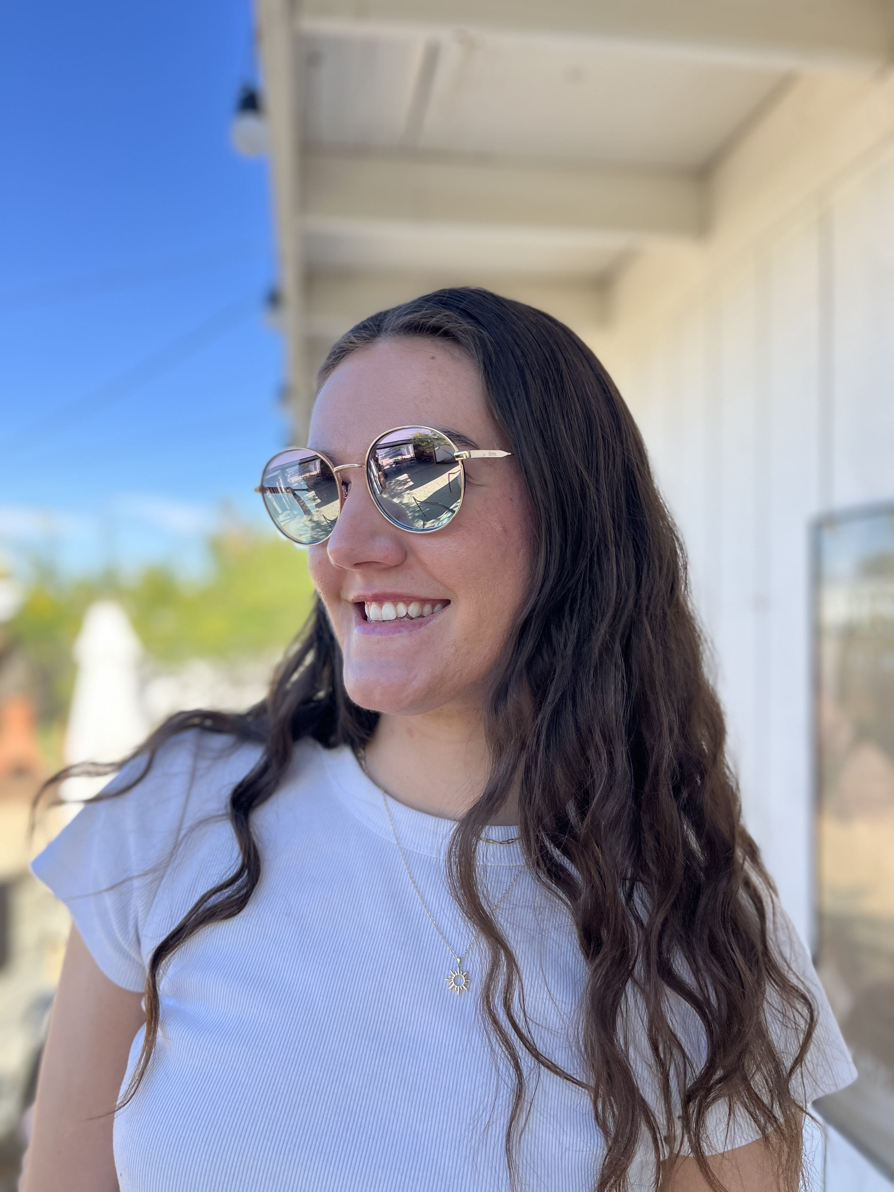 JTTP Products Silverlake Gold + Wisteria Mirror by DIME | Polarized Sunglasses available in Joshua Tree at JT Trading Post