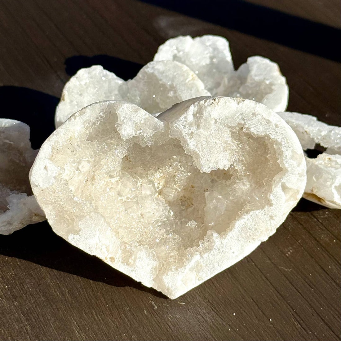 JTTP Products Sparkling Agate Hearts available in Joshua Tree at JT Trading Post