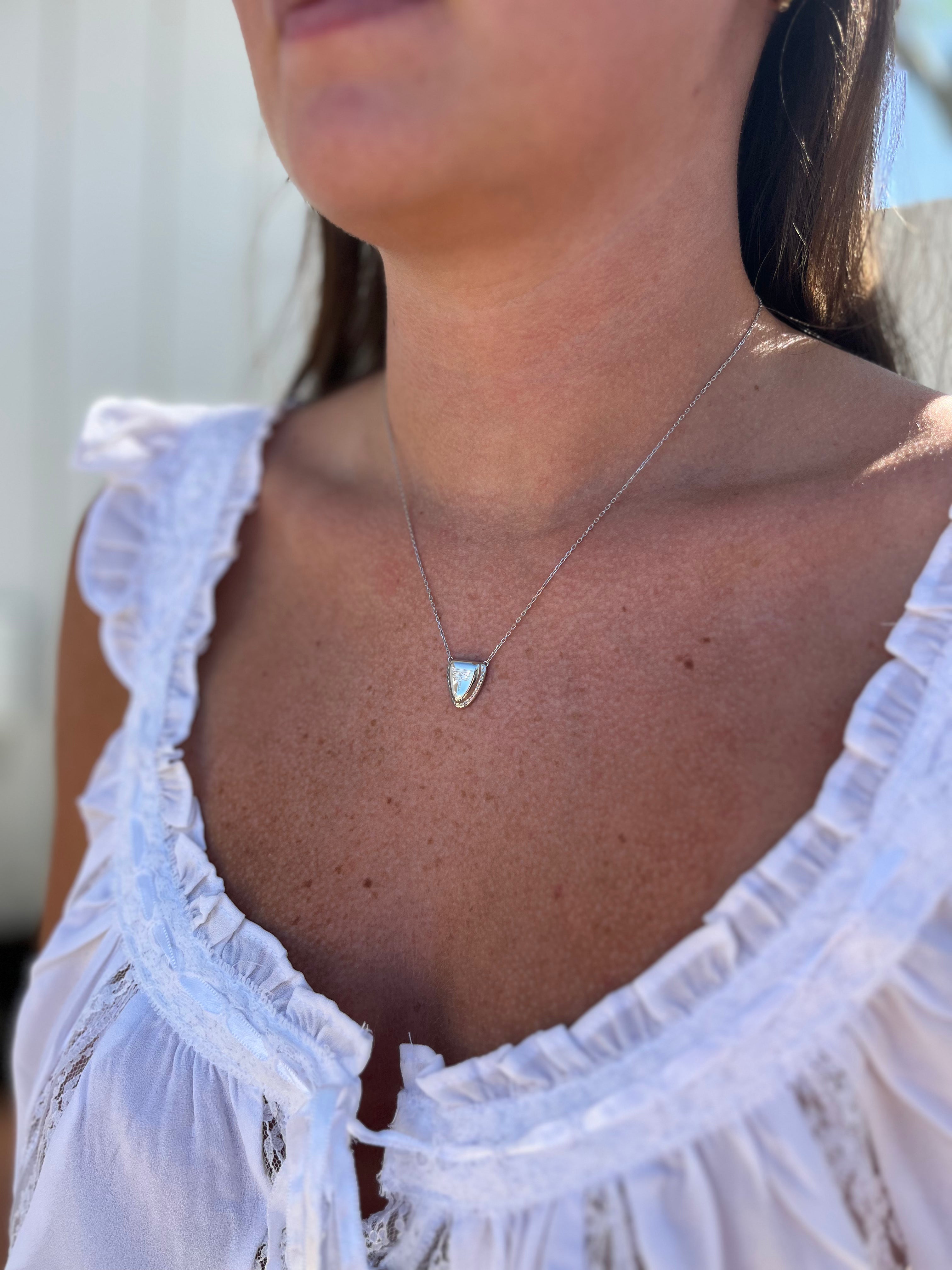 JTTP Products Spur West | Round Boot Tip Necklace | Silver available in Joshua Tree at JT Trading Post