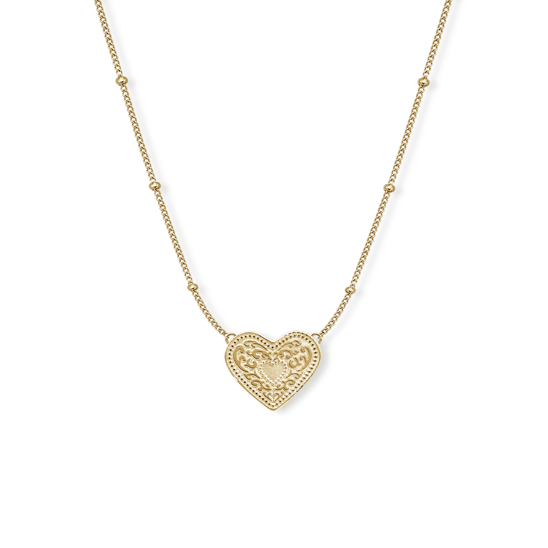 JTTP Products SpurWest | Audrey Heart Necklace | Gold available in Joshua Tree at JT Trading Post