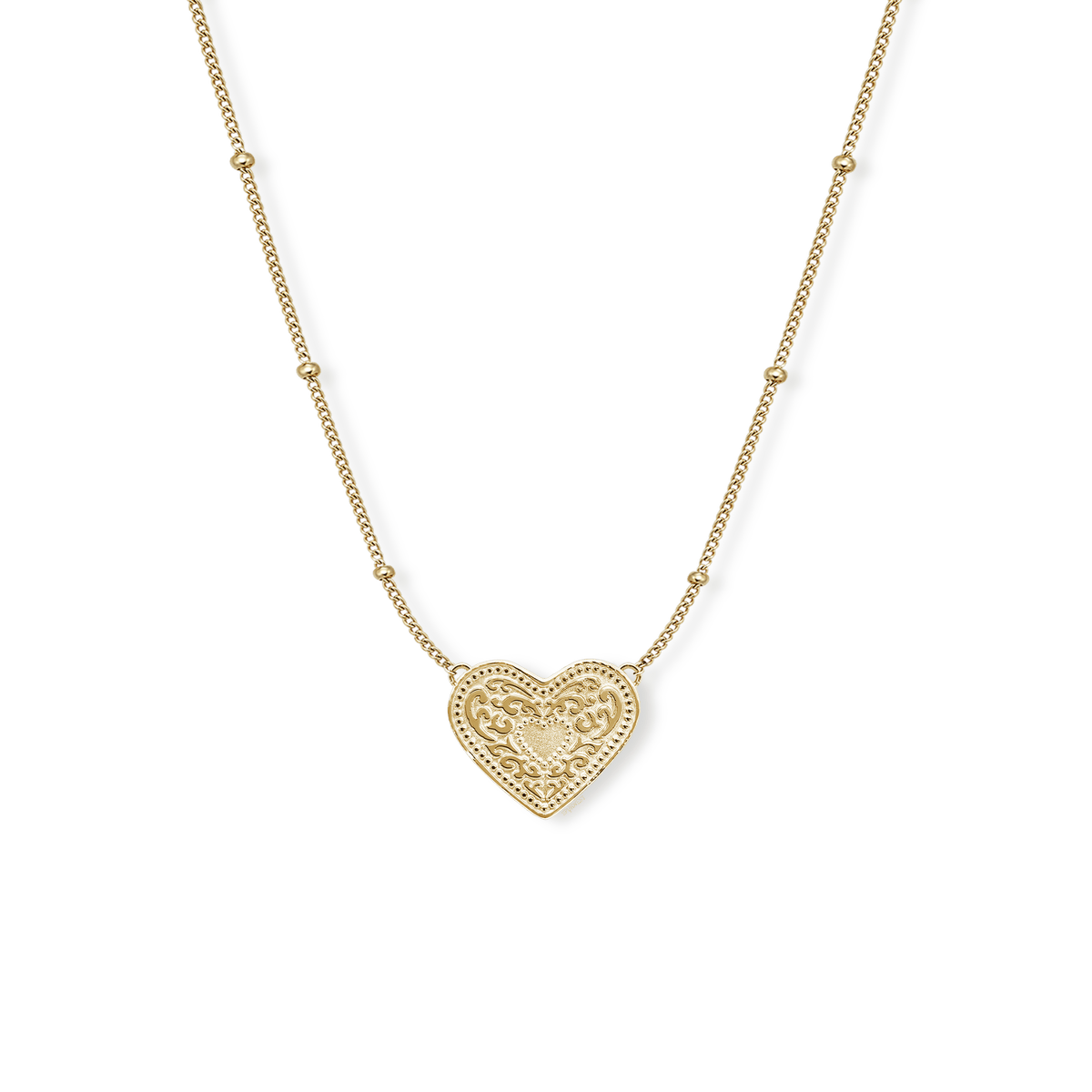 JTTP Products SpurWest | Audrey Heart Necklace | Gold available in Joshua Tree at JT Trading Post