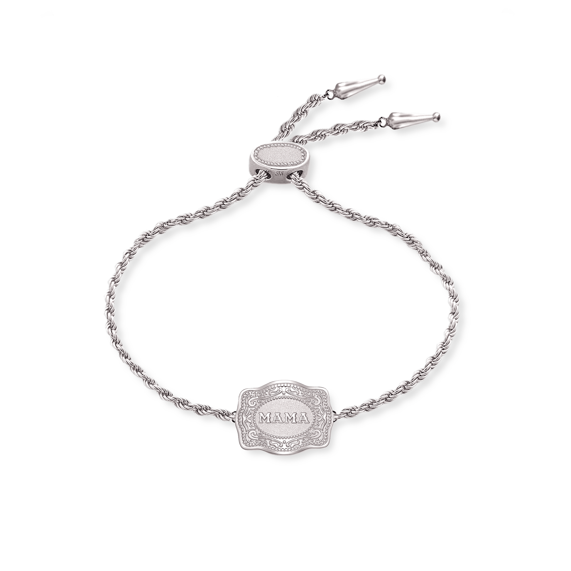 JTTP Products SpurWest | Mini Belt Buckle Bracelet (Mama) | Silver available in Joshua Tree at JT Trading Post