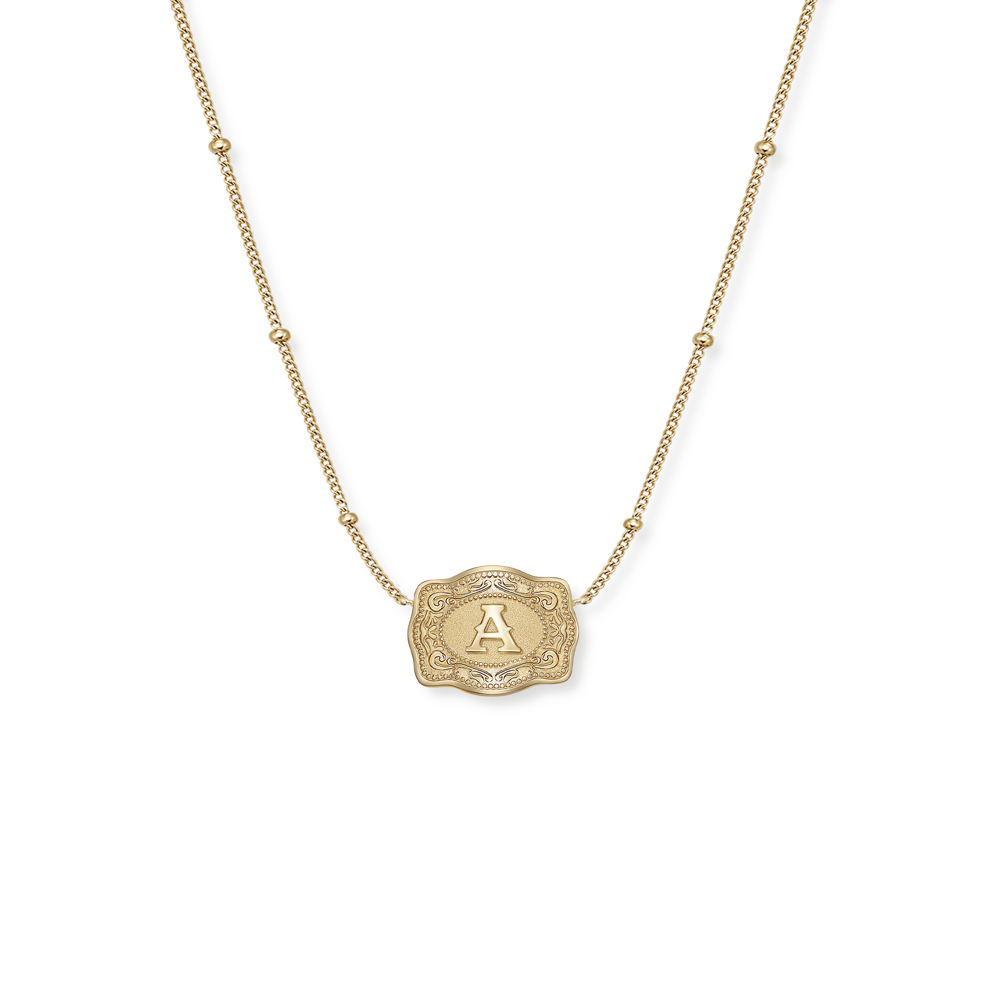 JTTP Products SpurWest | Ultra Mini Belt Buckle Necklace | Gold available in Joshua Tree at JT Trading Post