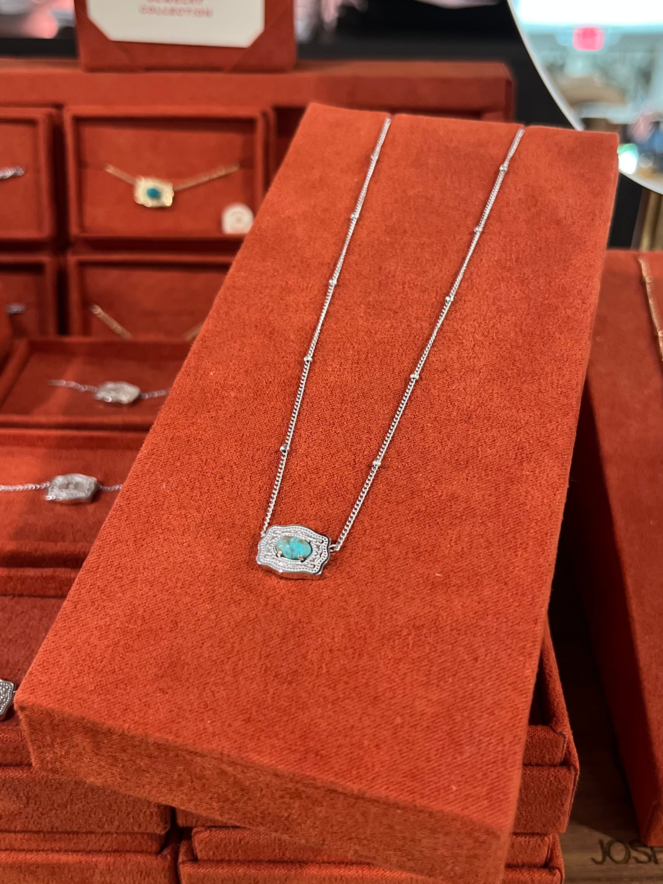JTTP Products SpurWest | Ultra Mini Belt Buckle Necklace (Oasis) | Sliver available in Joshua Tree at JT Trading Post