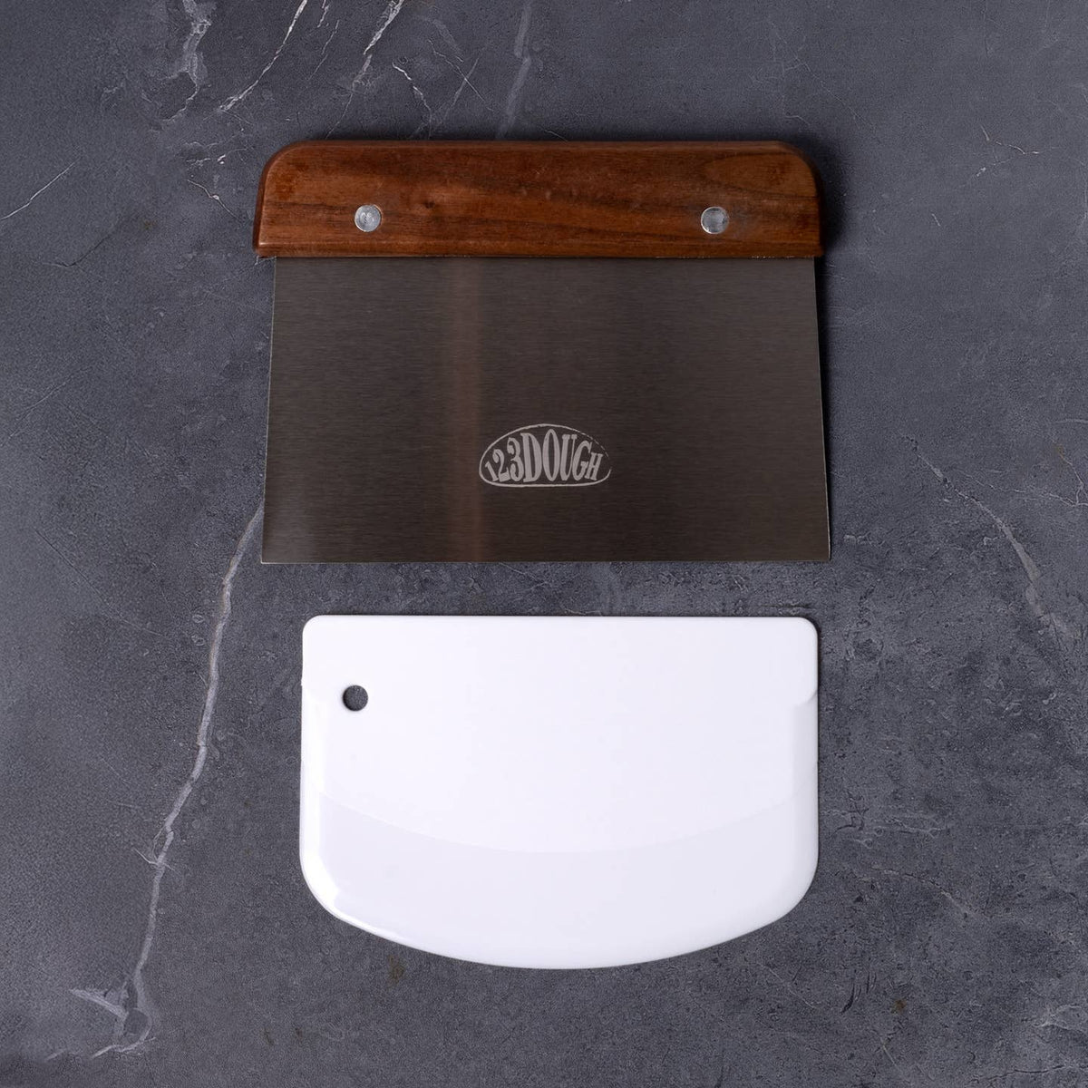 JTTP Products Stainless Steel + Plastic Dough Scraper Set – 123Dough available in Joshua Tree at JT Trading Post
