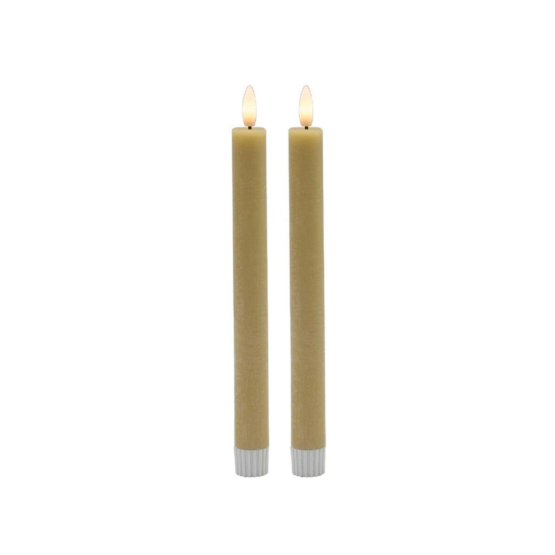 JTTP Products Taper Flameless Candle | Champagne | 2 Pc Med available in Joshua Tree at JT Trading Post