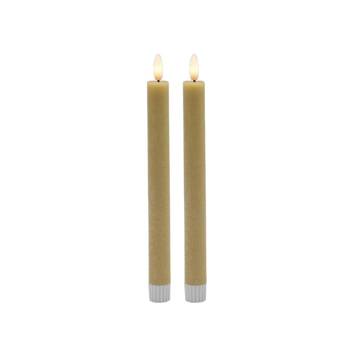 JTTP Products Taper Flameless Candle | Champagne | 2 Pc Med available in Joshua Tree at JT Trading Post