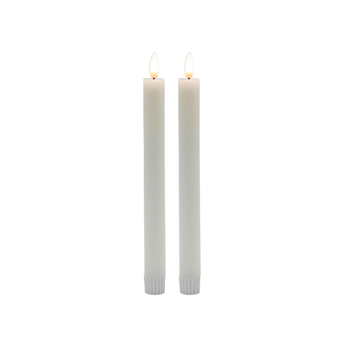 JTTP Products Taper Flameless Candle | White | 2 Pc Med available in Joshua Tree at JT Trading Post