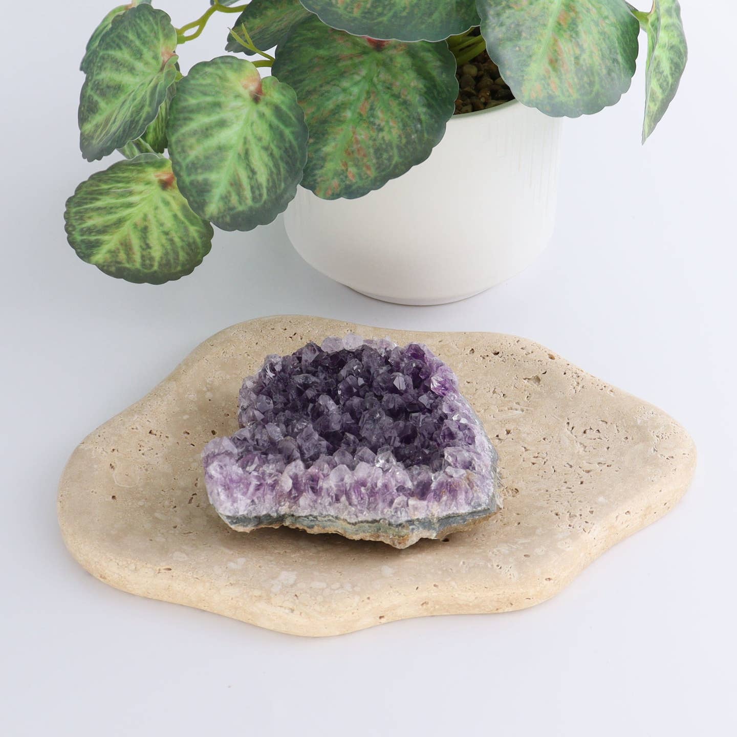 JTTP Products Travertine Irregular Dish available in Joshua Tree at JT Trading Post