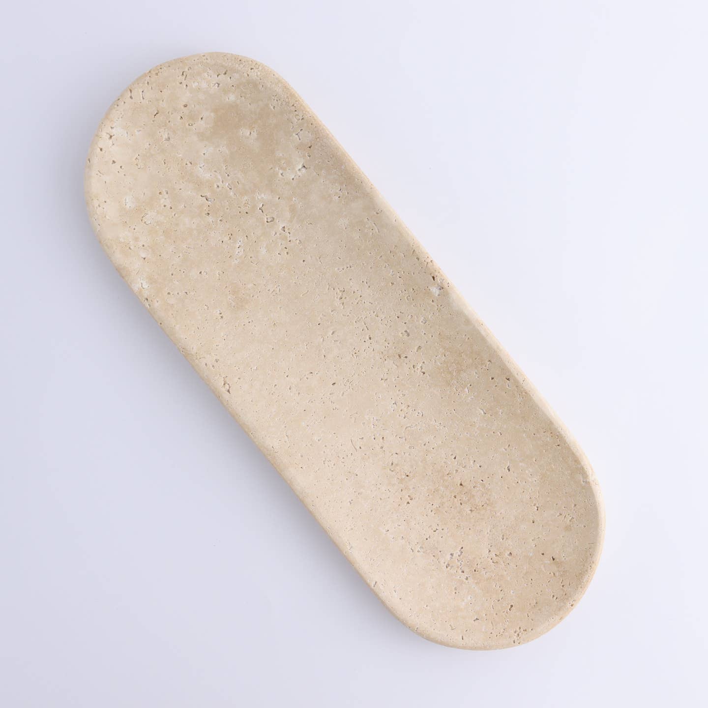 JTTP Products Travertine Oval Dish available in Joshua Tree at JT Trading Post