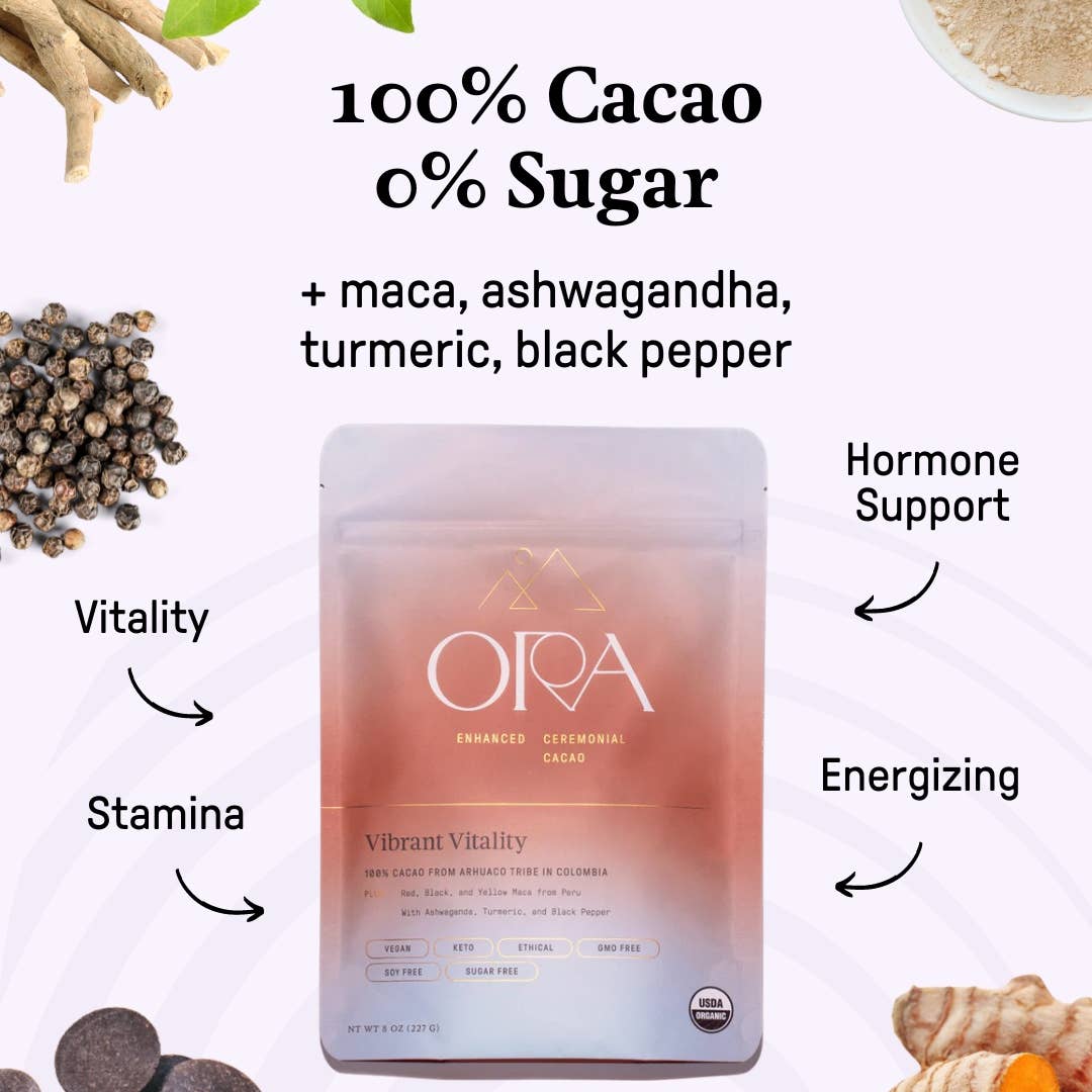 JTTP Products Vibrant Vitality Cacao | Organic Ceremonial Chocolate available in Joshua Tree at JT Trading Post