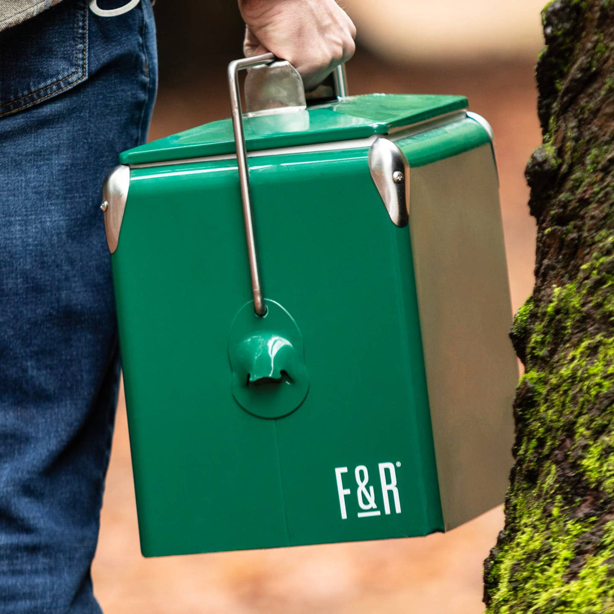JTTP Products Vintage Metal Cooler | Green available in Joshua Tree at JT Trading Post