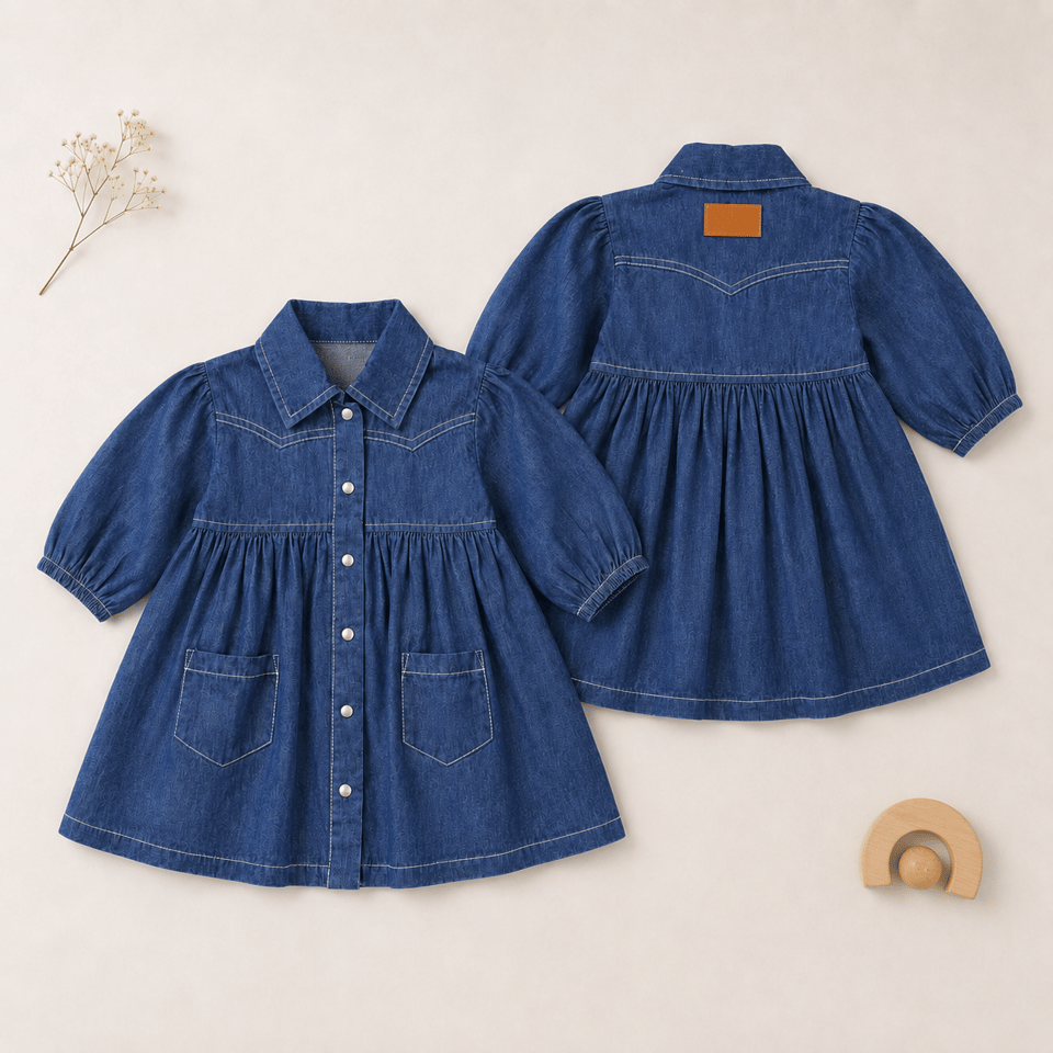 JTTP Products Western Denim Long-Sleeve Dress available in Joshua Tree at JT Trading Post