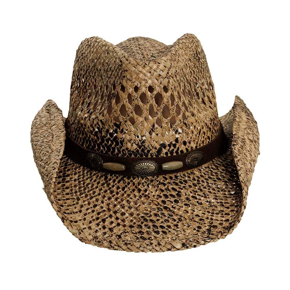 JTTP Products Woven Seagrass Straw Cowboy Hat available in Joshua Tree at JT Trading Post