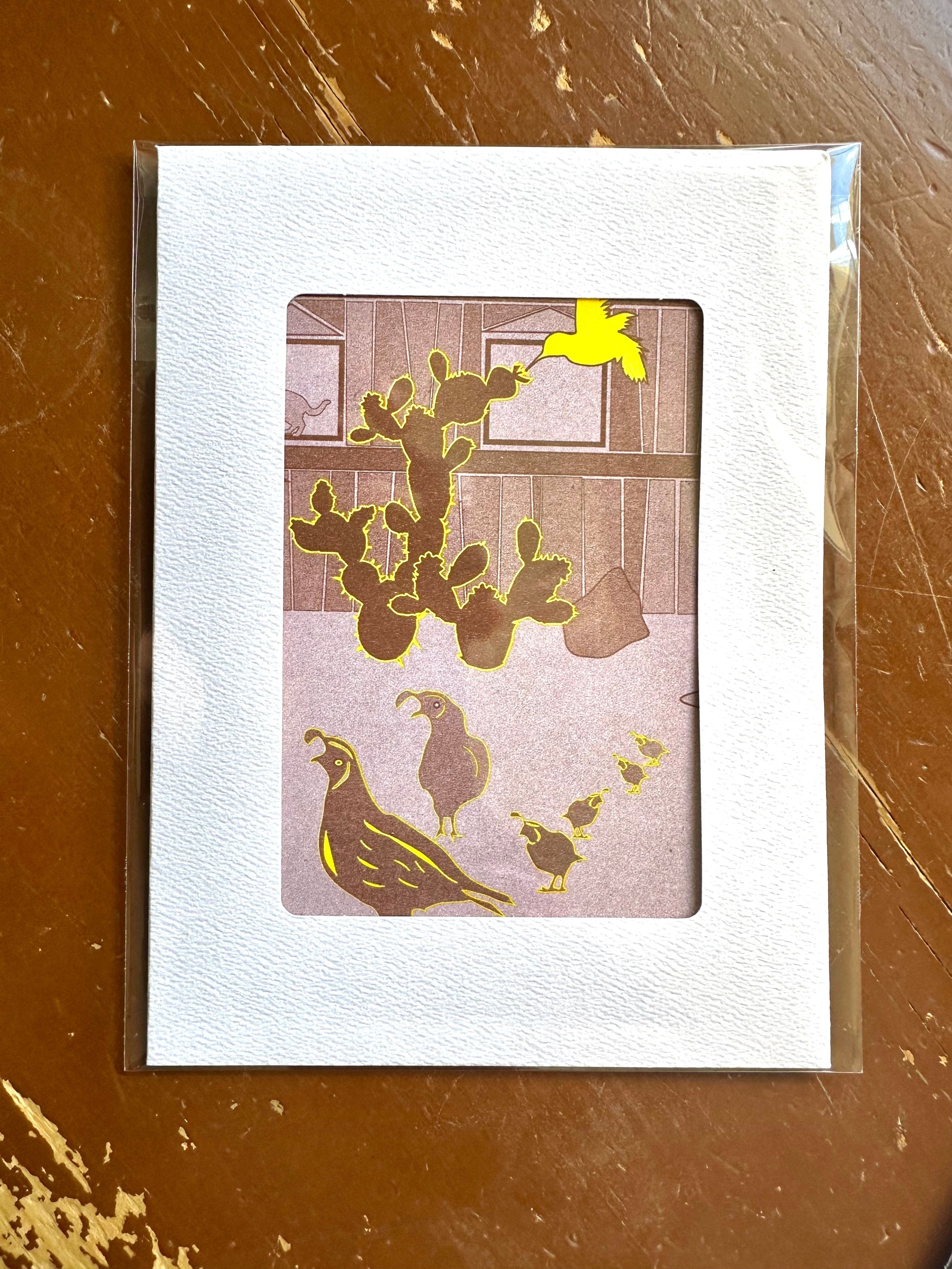 kreaturetown Handmade Note Card available in Joshua Tree at JT Trading Post