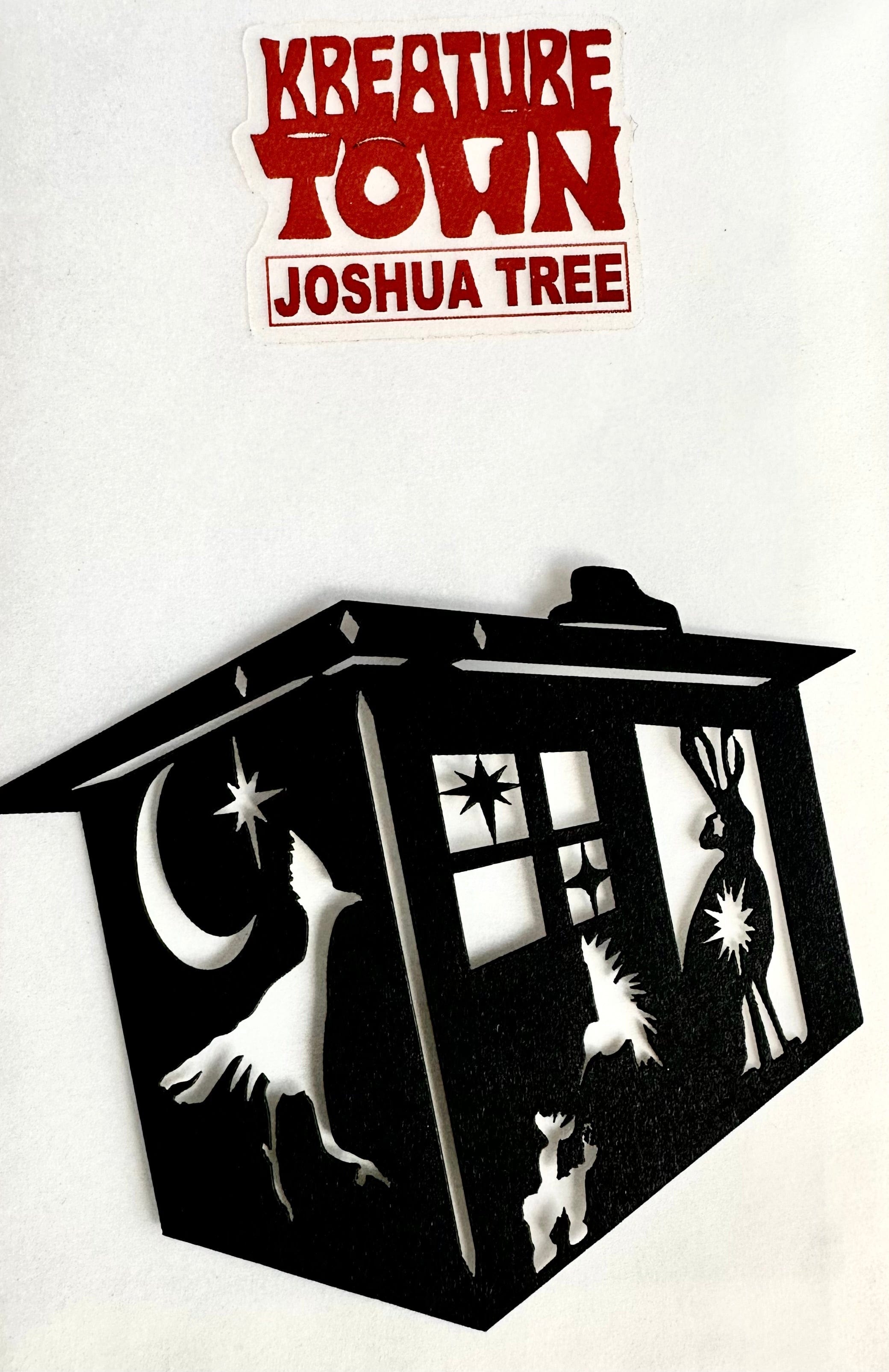 kreaturetown Joshua Tree:  "Cabin"  Mini Cut Paper available in Joshua Tree at JT Trading Post