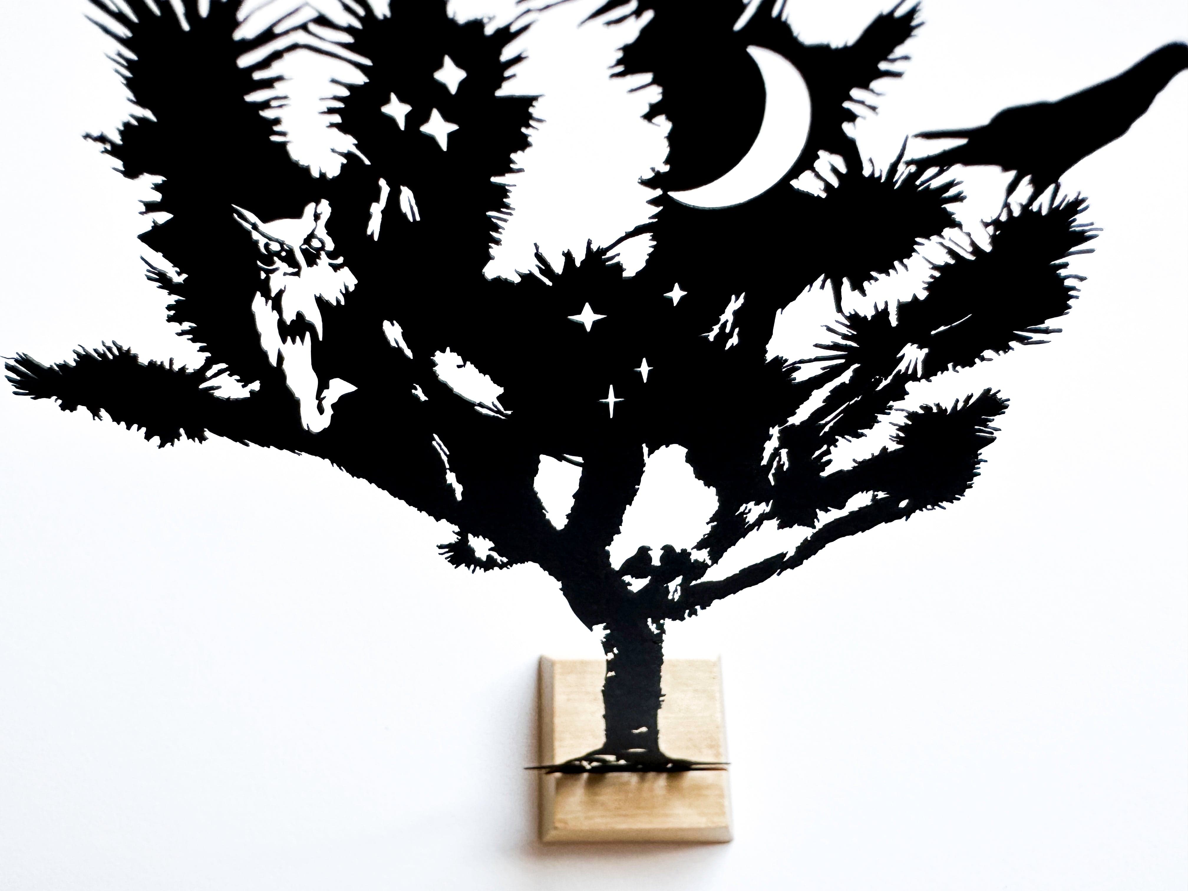 kreaturetown Joshua Tree:  "Tree"  5x7 Cut Paper available in Joshua Tree at JT Trading Post