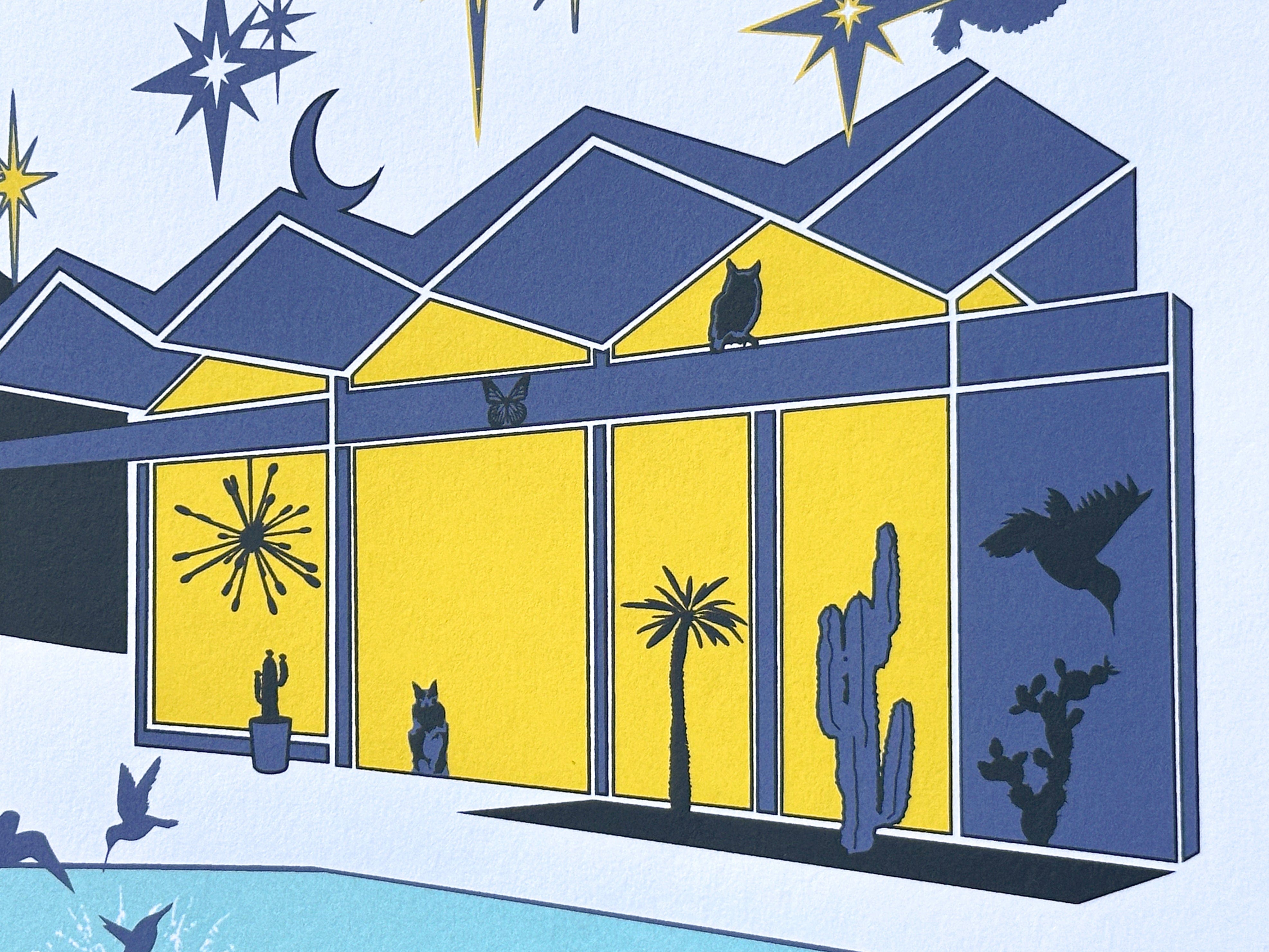 kreaturetown Palm Springs: "Twilight Time" 8 x 10 Screen Print available in Joshua Tree at JT Trading Post