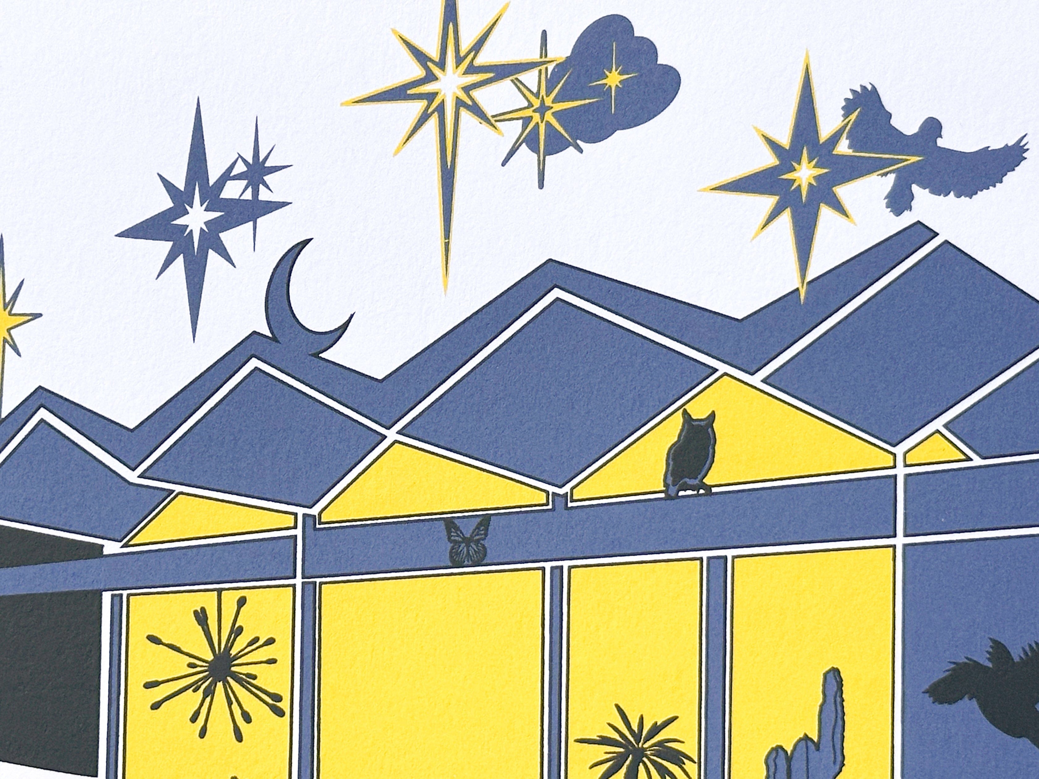 kreaturetown Palm Springs: "Twilight Time" 8 x 10 Screen Print available in Joshua Tree at JT Trading Post