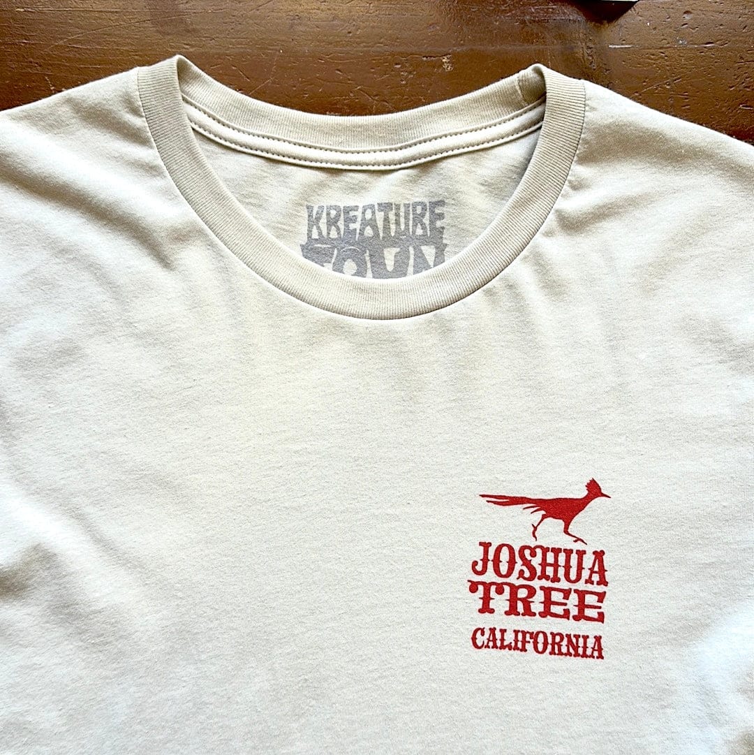 kreaturetown T-Shirt:  Roadrunner:  Front & Back Graphic available in Joshua Tree at JT Trading Post