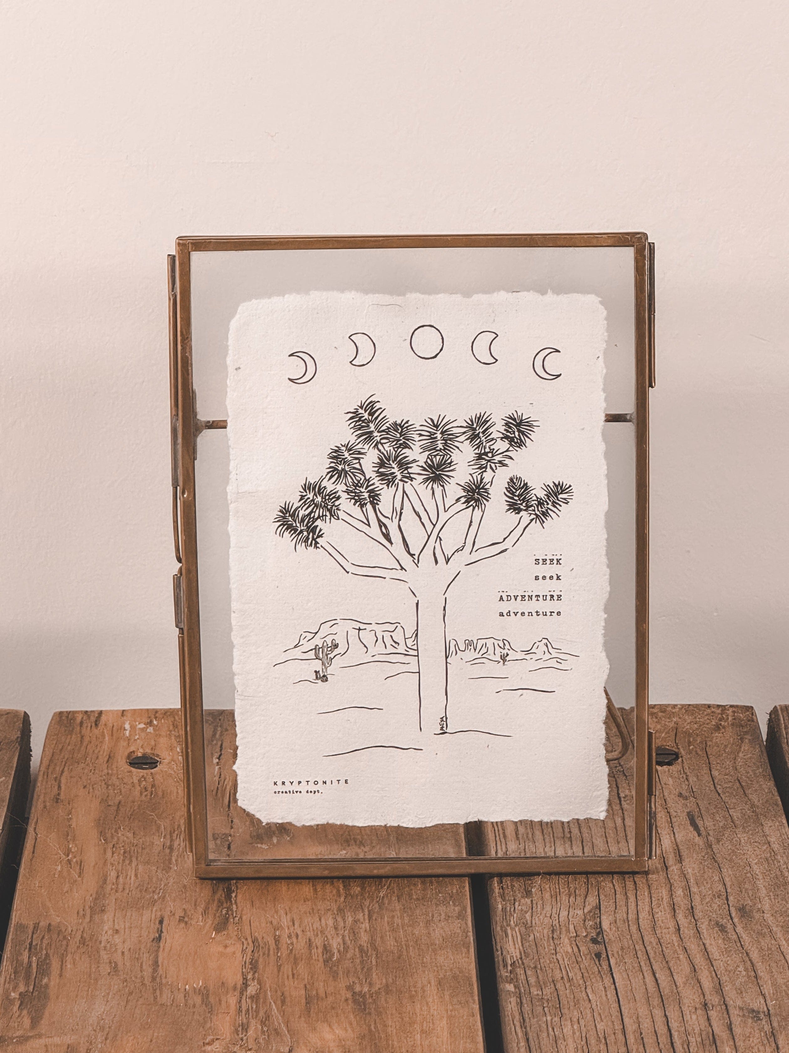 KRYPTONITE 5" x 7" Joshua Tree Print available in Joshua Tree at JT Trading Post